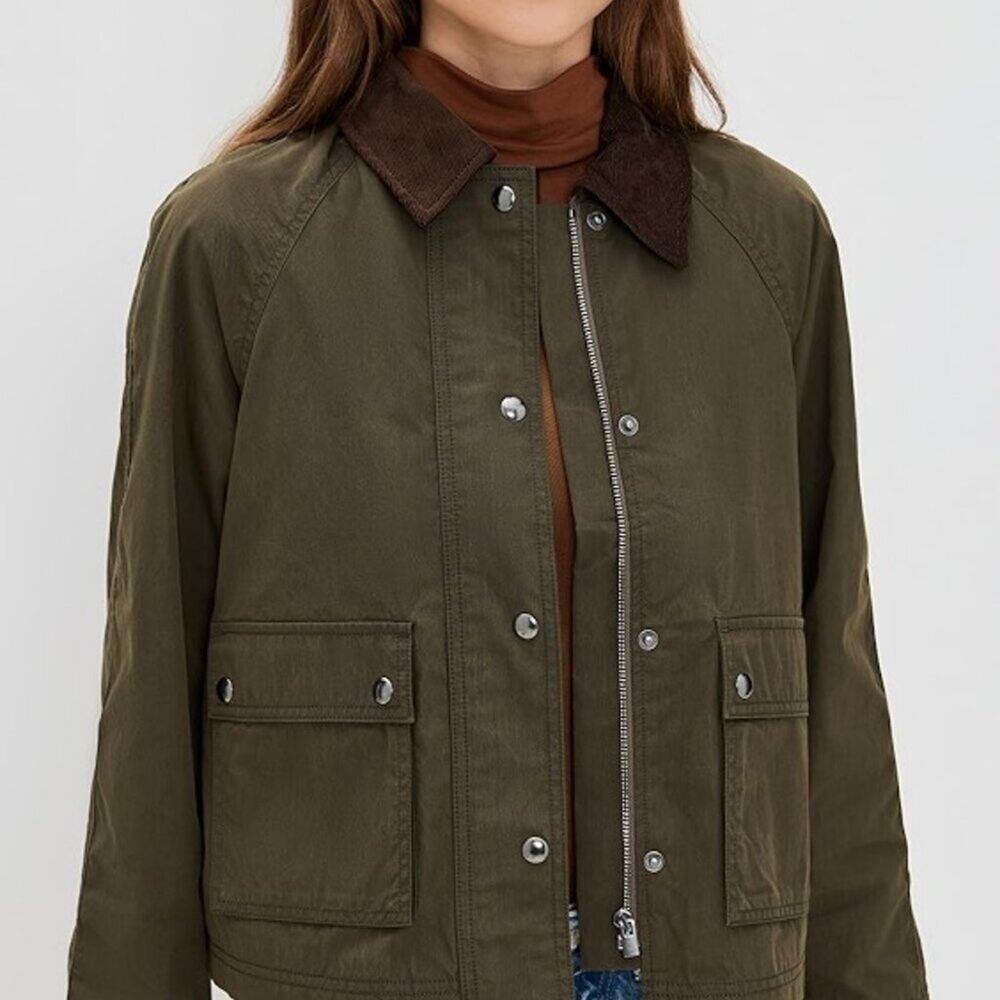NWT Madewell Waxed Zip-Front Jacket XL - Picture 5 of 7